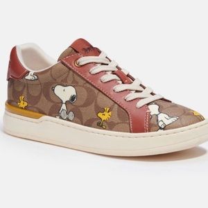 🐶Coach X Peanuts Low Top Sneaker Snoopy Woodstock men’s